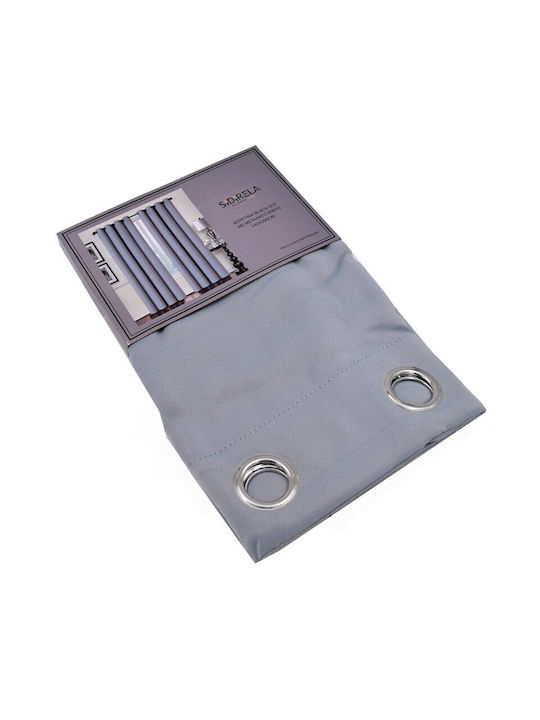 Sidirela Blackout Curtain with Grommets Gray 14...