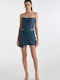 Denim Mini Rock Petrol