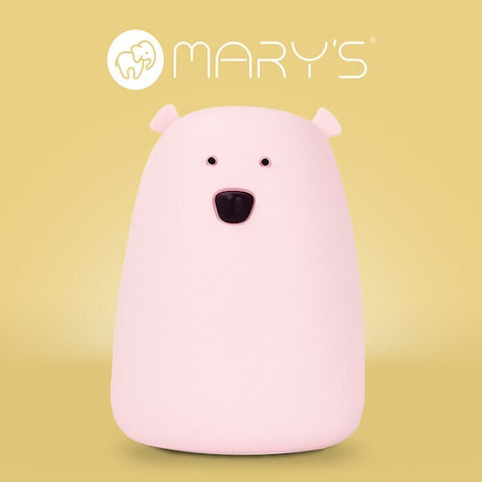 Mary's Led Kids Decorative Lamp Pink 16x11.1x11.1εκ.