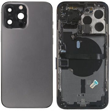 Apple iPhone 13 Pro Full Housing All Parts Vibra NFC Charging Connector Power Volume WiFi Flash Flex SIM Tray Graphite Grade A