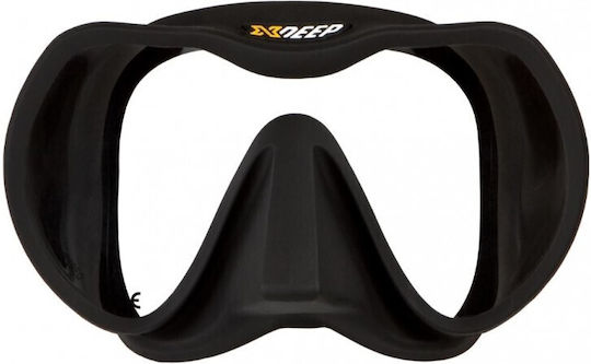Xdeep Taucherbrille aus Silikon Schwarz