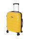 Seagull Cabin Travel Suitcase Hard Yellow with 4 Wheels Height 55cm SG180-55-Yellow