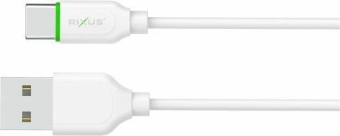 Rixus USB 2.0 Cable USB-C male - USB-A 1m