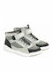 Nasa Kids Sneakers High with Hoop & Loop Closure Gray