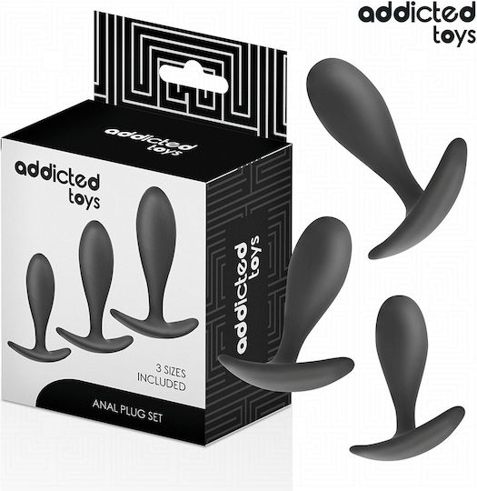 Addicted Toys Anale Plugs Elektrische Gitarren Klein Schwarz 3Stück