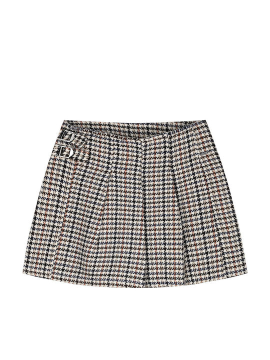 Kids' Skirt Brown Pied De Poule