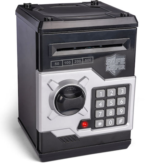 3-2-6 Safebox W Password Cutiuta de bani Argintiu