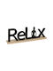Atmosphera Office Decor Accessories Relax Sign Yoga Yogi Figure Length 36 Cm Black 211735-black