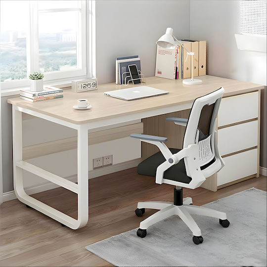 Schreibtisch Mergellus 120x50x74cm Naturweiß Schreibtisch Mergellus 120x50x74cm Naturweiß