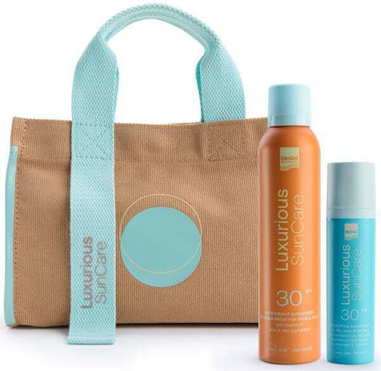 InterMed Luxurious Sun Care Sunscreen Set with Face Sunscreen & Sunscreen Spray SPF30 3 Pieces