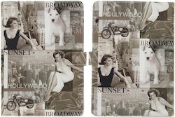 Akashi Folio Case Design Hollywood Tablets 9'' To 10'' Usa Flag Akashi Folio Case Design Hollywood Tablets 9'' To 10'' Usa Flag
