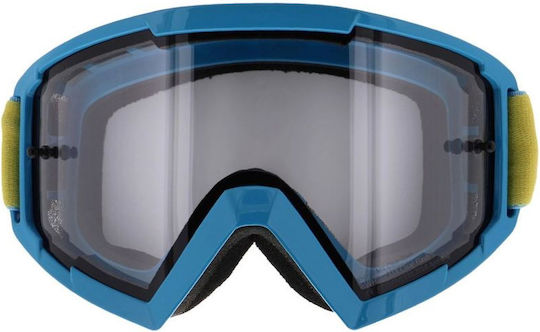 Motocross Goggles Spect Red Bull Whip Single Lens Blue Clear