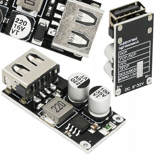Rosfix 1-Kanal Spannungswandler Ladegerät 2.0 3.0 Usb Step Down