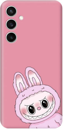 Samsung S24 Fe Labubu 6 Розов Калъф от Силикон TPU