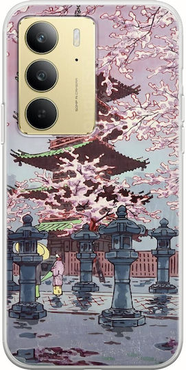 Ukiyo-e Cherry Blossom Realme 14x 5G Гъвкав TPU Прозрачен Силикон