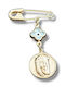 Velegrakis Child Safety Pin made of Gold 9K