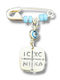 Velegrakis Child Safety Pin made of Gold 9K