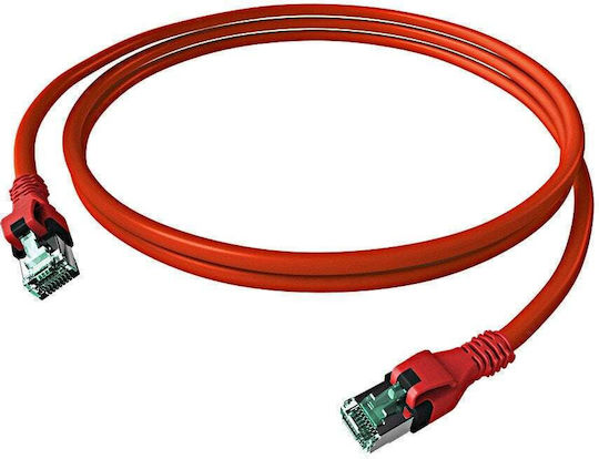 Easylan S/FTP Kat.6a Ethernet-Netzwerkkabel 2m Rot 1Stück
