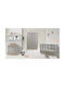 Bebe Stars Nursery Room Oslo Grey Set Bed Mattress Drawer Changing Table Wardrobe