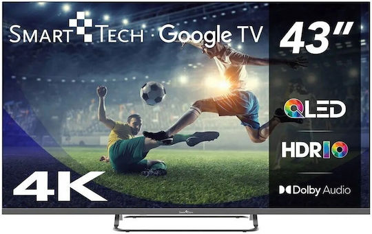 Smart Tech Смарт Телевизор 43" 4K UHD QLED 43QG02V HDR (2024)