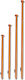 Wooden Flag Pole Length 1250 Mm