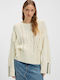 Damen Pullover Ecru