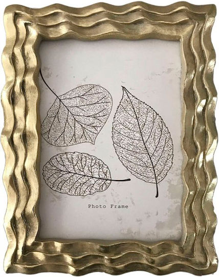 Karvounis Plastic Photo Frame With Gold Frame