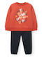 Kids Sweatpants Set Orange 2pcs
