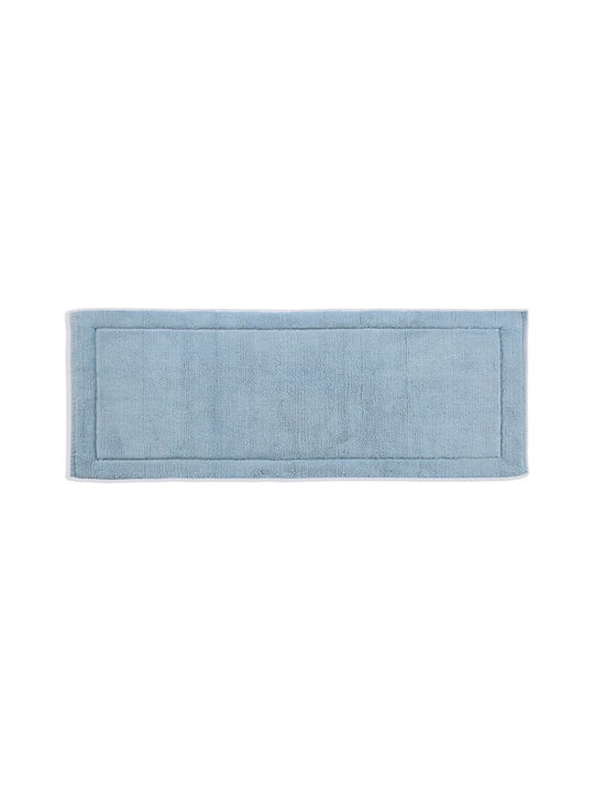 Down Town Home Πατάκι Μπάνιου Βαμβακερό Eris Aqua 60x170εκ.