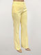 Damen Stoff Hose Yellow