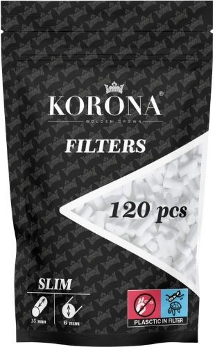 Korona Filtertips Einfach 6mm 120x1Stk