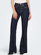 Hw High Waist Women's Jean Trousers Flared