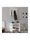 Friends Eingangsmöbel mit Garderobe & Schuhschrank White 69.8x33.6x60cm