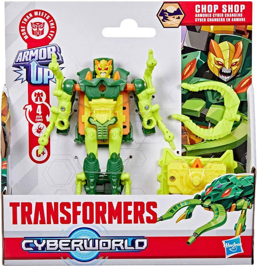 Action-Figur Armored Transformatoren Cyberworld Armored Cyber Changers Armor Chop Shop 10cm.