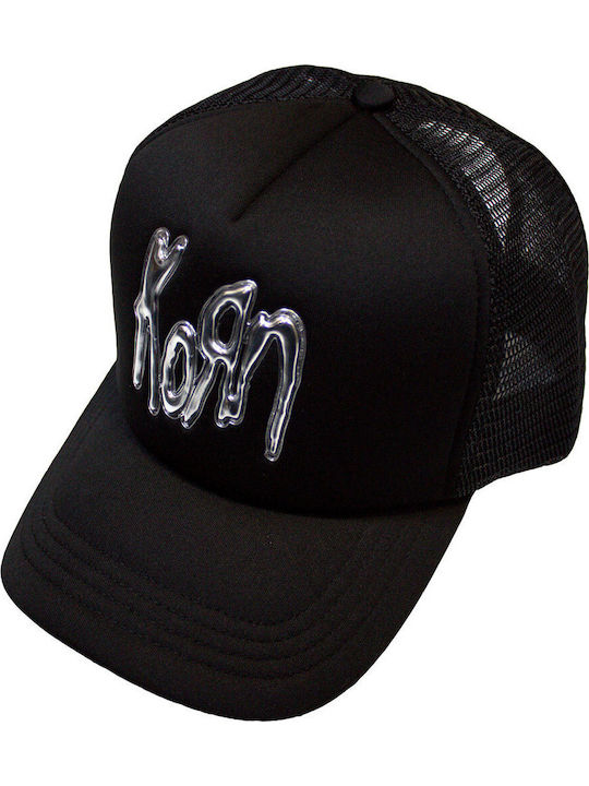 Kappen Korn Sonic Silber Logo Mesh Cap Schwarz Kornmbcap04b