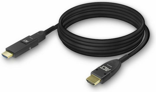Act Ak4100 Кабел HDMI M към HDMI M 10m Черен 4K@60Hz Сменяем Конектор