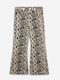 Kids' Denim Palazzo Pants Beige