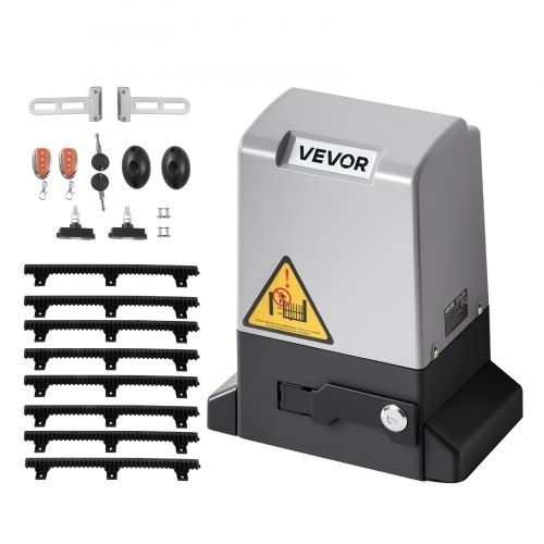 Vevor 400W Electric Sliding Garage Door Motor Set 2204lbs Gear Track Infrared Sensor