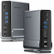 Vention USB-C Docking Station with HDMI/DisplayPort 4K PD Ethernet and Support for 3 Monitors Gray (TPUH0)