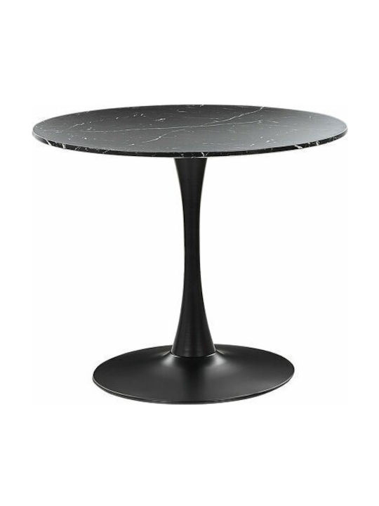 Berwyn 2174 Round Table Dining Room with Glass ...
