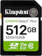 Kingston Canvas Select Plus 512GB U3 V30 UHS-I 150MB/s με αντάπτορα