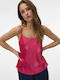 Aware Damen Sommer Bluse mit Trägern Raspberry