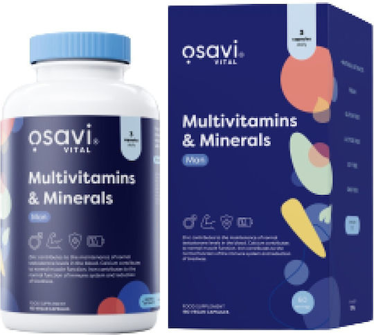 Osavi Multivitamins & Minerals Мултивитамин Мъж 180 вегетариански капсули