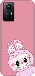 Xiaomi Redmi Note 12s Labubu 6 Pink Colored Silicone Tpu Θήκη