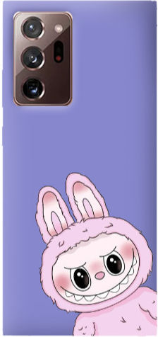 Samsung Note 20 Plus Labubu 6 Purple Colored Silicone Tpu Θήκη