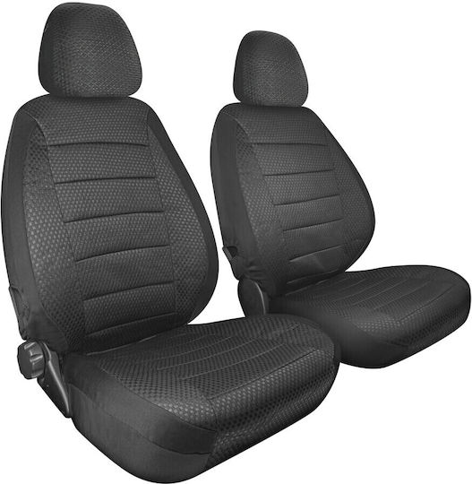 Travel Easy Fit Universal Camper Car Seat Covers 2 Pieces Black