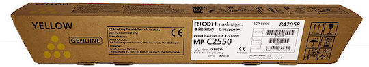 Ricoh MPC2050/2051 Γνήσιο Toner Laser Εκτυπωτή Κίτρινο 5500 Σελίδων (842470)
