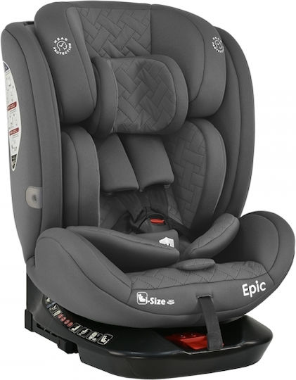 Bebe Stars Epic Scaun Auto pentru Copii i-Size cu Isofix Smoked Grey 0-36 kg