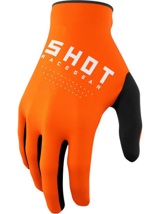 Shot Mx Raw Herren Motocross-Handschuhe Orange
