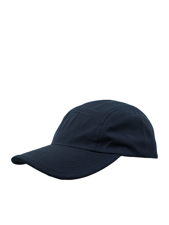 Καπέλο Τζόκεϊ Microfiber Fast Dry Ανδρικό Brims Trims Μαύρο